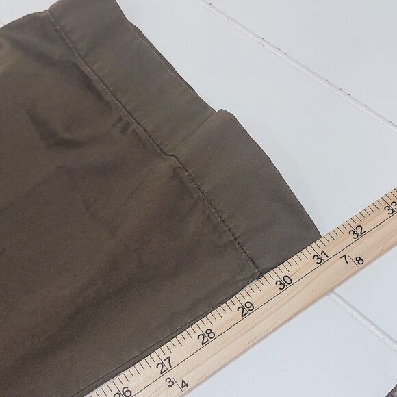 J Crew Women's Favorite Fit Cargo Pants Size 14 Green Roll Up Legs Skater - Picture 11 of 12